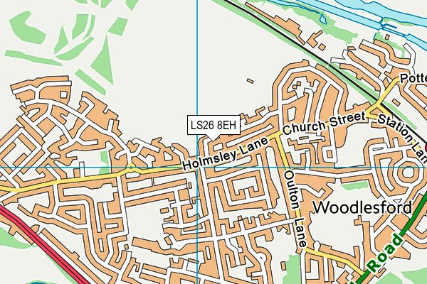LS26 8EH map - OS VectorMap District (Ordnance Survey)