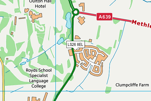 Rothwell Leisure Centre map (LS26 8EL) - OS VectorMap District (Ordnance Survey)