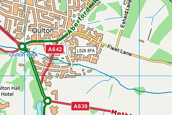 LS26 8FA map - OS VectorMap District (Ordnance Survey)