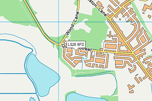 LS26 8FD map - OS VectorMap District (Ordnance Survey)