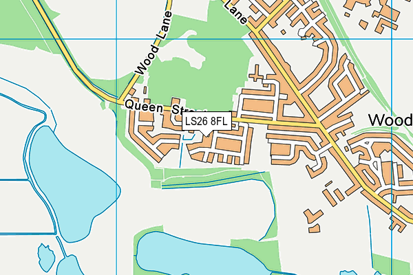 LS26 8FL map - OS VectorMap District (Ordnance Survey)