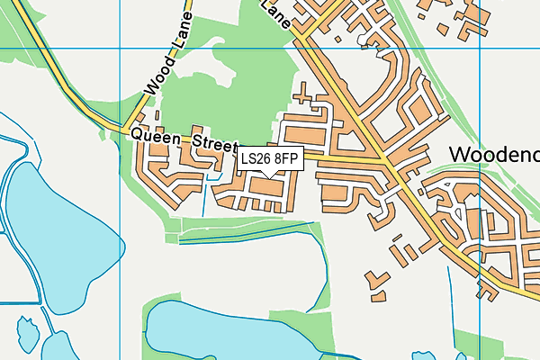 LS26 8FP map - OS VectorMap District (Ordnance Survey)