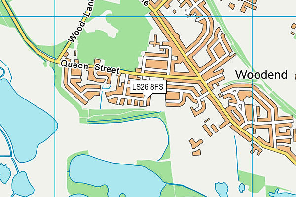 LS26 8FS map - OS VectorMap District (Ordnance Survey)
