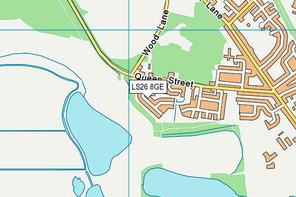 LS26 8GE map - OS VectorMap District (Ordnance Survey)