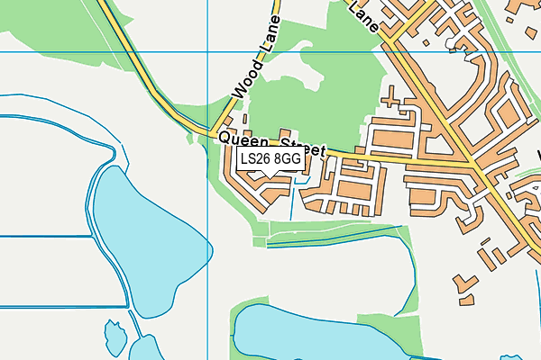 LS26 8GG map - OS VectorMap District (Ordnance Survey)