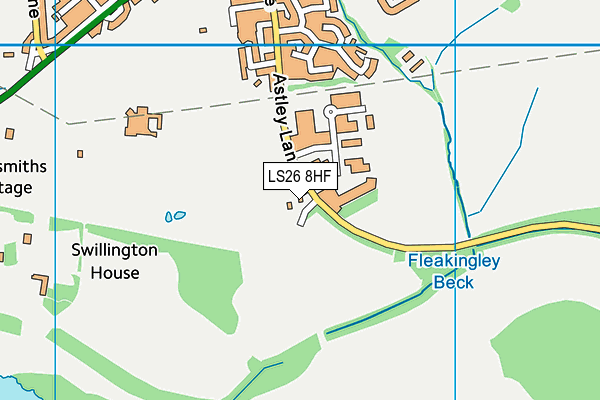 LS26 8HF map - OS VectorMap District (Ordnance Survey)