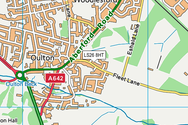 LS26 8HT map - OS VectorMap District (Ordnance Survey)