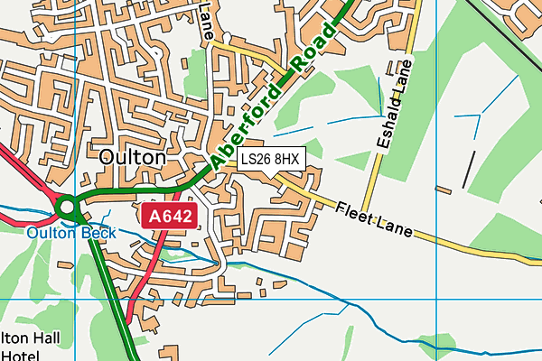 LS26 8HX map - OS VectorMap District (Ordnance Survey)