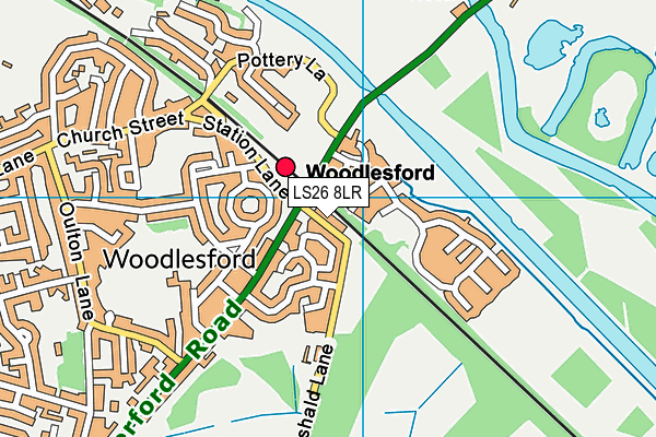 LS26 8LR map - OS VectorMap District (Ordnance Survey)