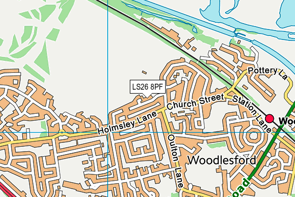 LS26 8PF map - OS VectorMap District (Ordnance Survey)