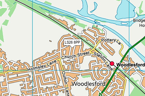 LS26 8PP map - OS VectorMap District (Ordnance Survey)