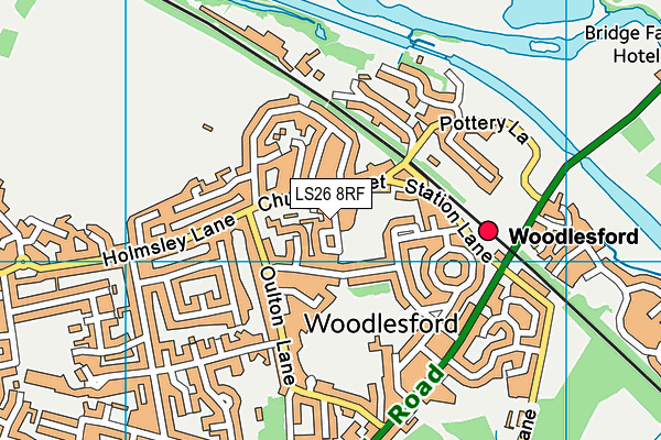 LS26 8RF map - OS VectorMap District (Ordnance Survey)