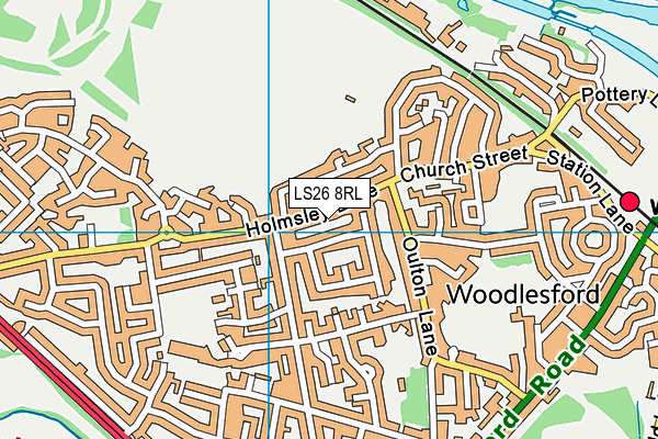 LS26 8RL map - OS VectorMap District (Ordnance Survey)