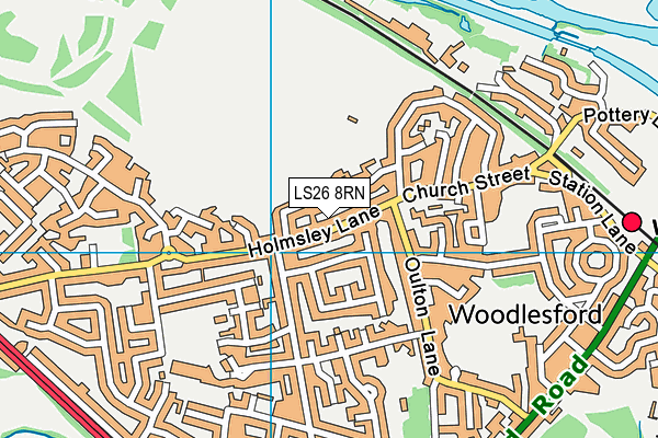 LS26 8RN map - OS VectorMap District (Ordnance Survey)