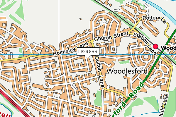 LS26 8RR map - OS VectorMap District (Ordnance Survey)