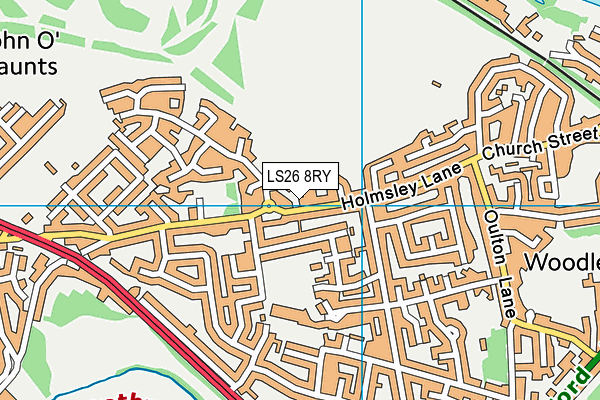LS26 8RY map - OS VectorMap District (Ordnance Survey)
