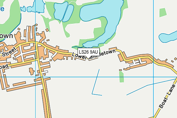 LS26 9AU map - OS VectorMap District (Ordnance Survey)