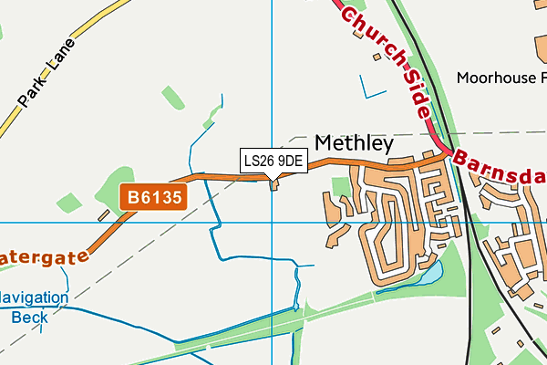 LS26 9DE map - OS VectorMap District (Ordnance Survey)