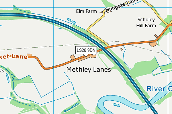 LS26 9DN map - OS VectorMap District (Ordnance Survey)