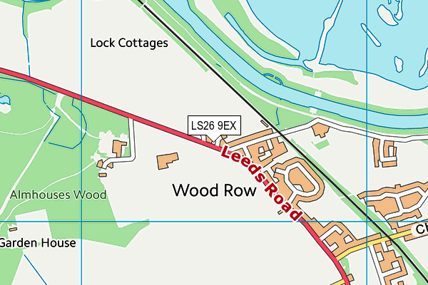 LS26 9EX map - OS VectorMap District (Ordnance Survey)