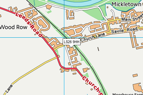 LS26 9HH map - OS VectorMap District (Ordnance Survey)