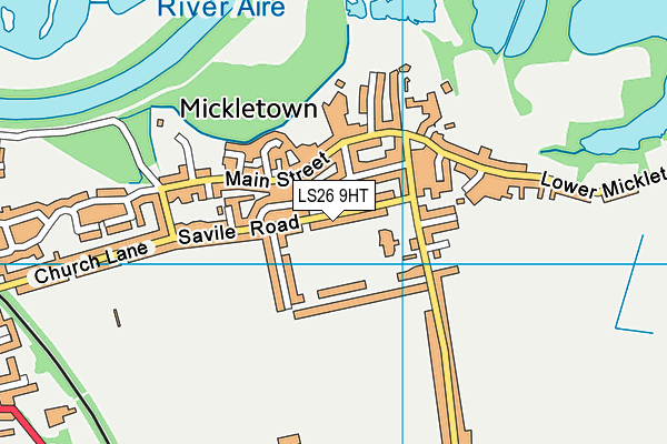 LS26 9HT map - OS VectorMap District (Ordnance Survey)