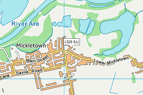 LS26 9JJ map - OS VectorMap District (Ordnance Survey)