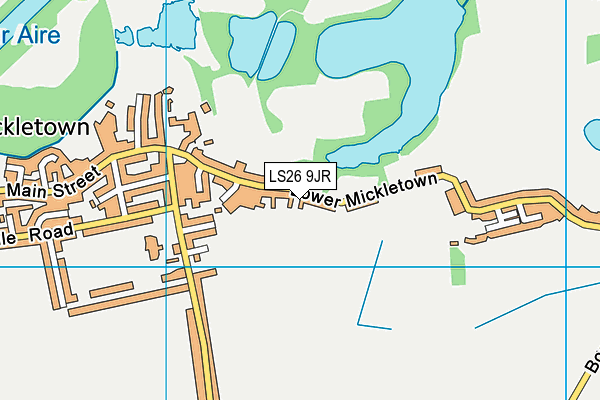 LS26 9JR map - OS VectorMap District (Ordnance Survey)