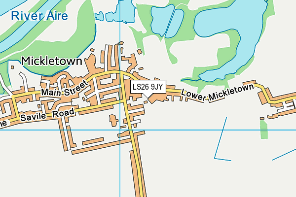 LS26 9JY map - OS VectorMap District (Ordnance Survey)