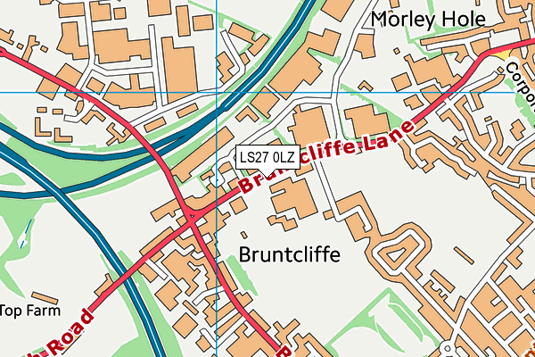 Bruntcliffe Academy map (LS27 0LZ) - OS VectorMap District (Ordnance Survey)