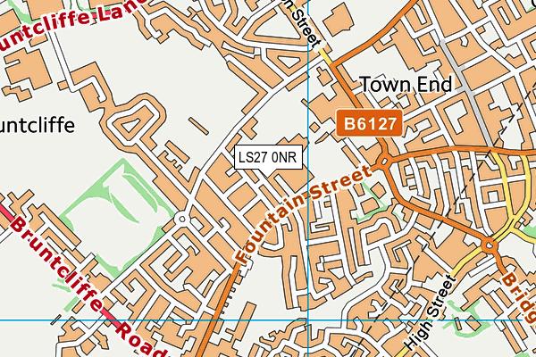 LS27 0NR map - OS VectorMap District (Ordnance Survey)