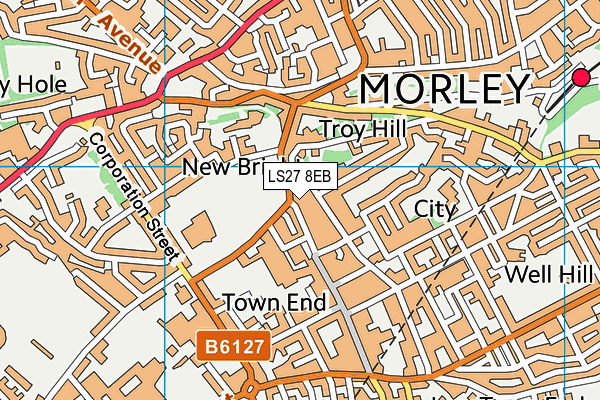 Map of SPICE LOUNGE MORLEY LIMITED at district scale