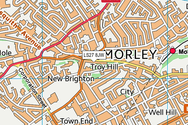 Map of GRIFFIN HOUSE PROPERTIES (MORLEY) LTD at district scale
