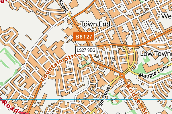 LS27 9EG map - OS VectorMap District (Ordnance Survey)