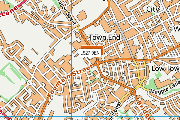 LS27 9EN map - OS VectorMap District (Ordnance Survey)