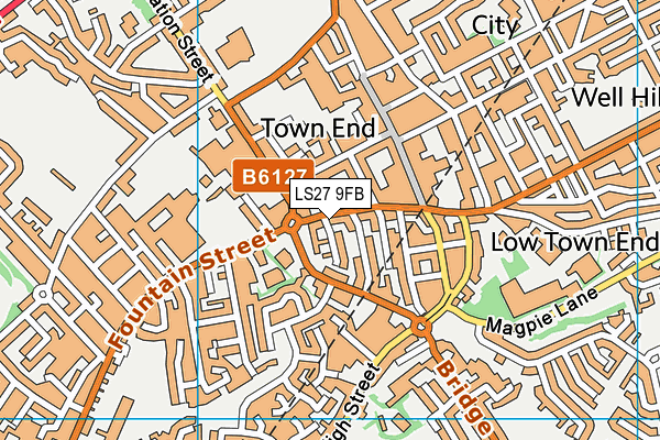 LS27 9FB map - OS VectorMap District (Ordnance Survey)