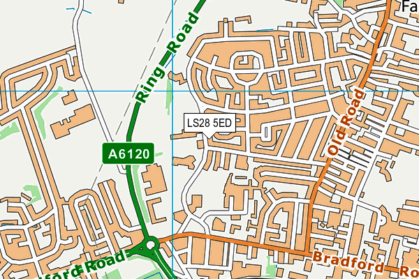 Farsley Fairfield Primary School map (LS28 5ED) - OS VectorMap District (Ordnance Survey)