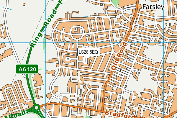 LS28 5EQ map - OS VectorMap District (Ordnance Survey)
