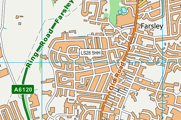 LS28 5HH map - OS VectorMap District (Ordnance Survey)