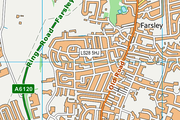 LS28 5HJ map - OS VectorMap District (Ordnance Survey)