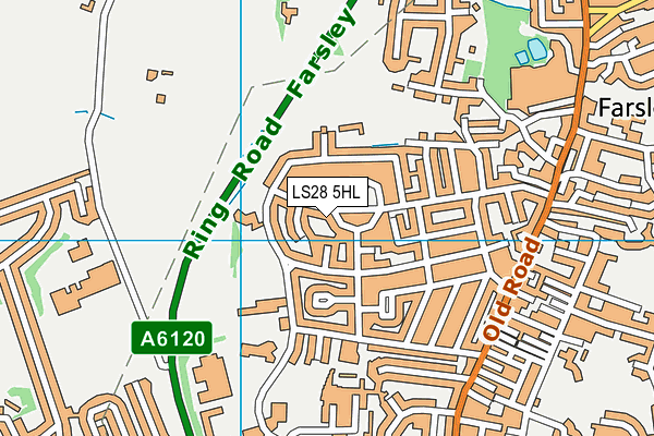 LS28 5HL map - OS VectorMap District (Ordnance Survey)