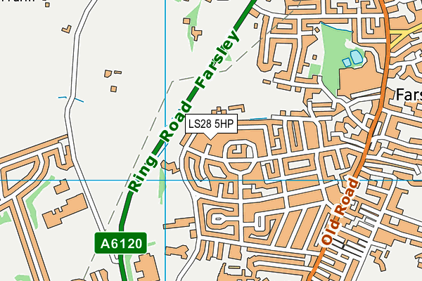 LS28 5HP map - OS VectorMap District (Ordnance Survey)