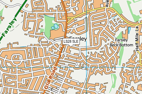 LS28 5LE map - OS VectorMap District (Ordnance Survey)