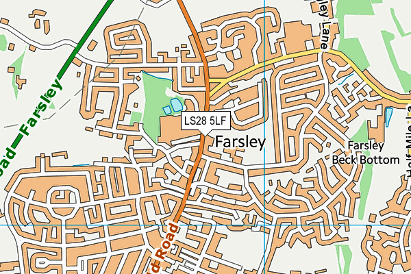 Map of OPTIVU EYECARE (FARSLEY) LTD at district scale