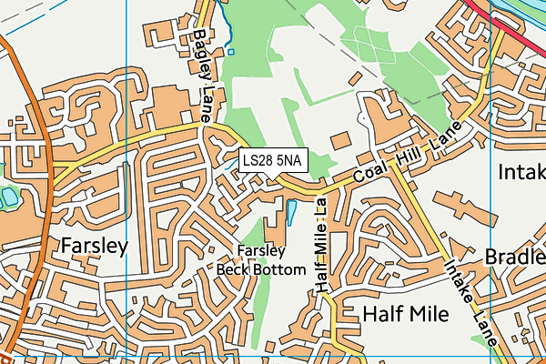 Ultra Flex Leeds map (LS28 5NA) - OS VectorMap District (Ordnance Survey)