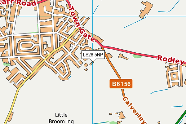 LS28 5NP map - OS VectorMap District (Ordnance Survey)