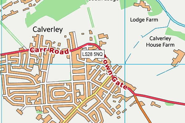 LS28 5NQ map - OS VectorMap District (Ordnance Survey)