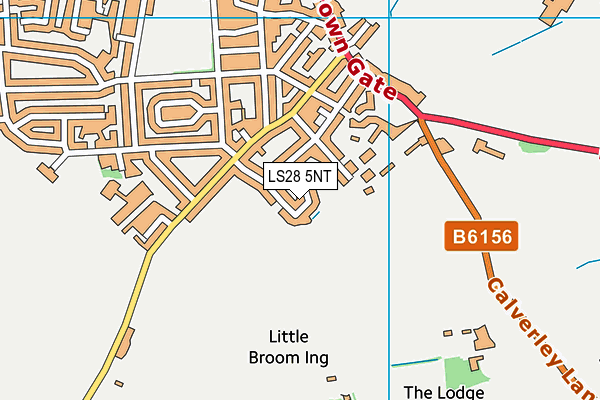 LS28 5NT map - OS VectorMap District (Ordnance Survey)