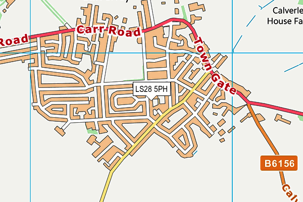 LS28 5PH map - OS VectorMap District (Ordnance Survey)