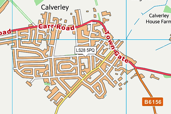 Calverley Parkside Primary School map (LS28 5PQ) - OS VectorMap District (Ordnance Survey)